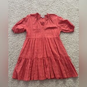 Hustle and glow dress in ginger from Steve Madden with pockets!